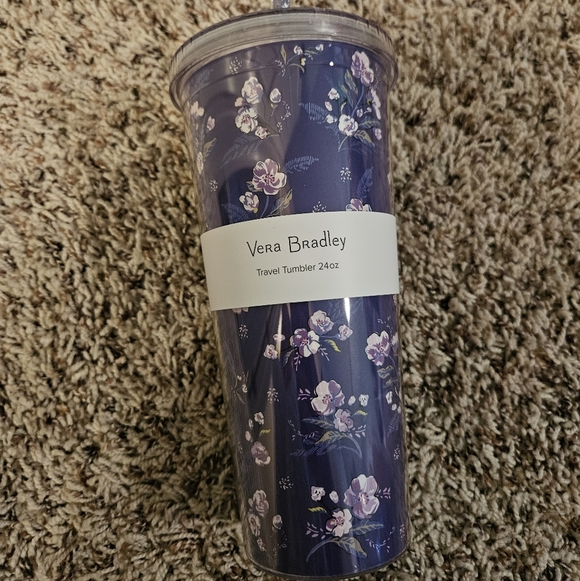 Vera Bradley Wild Roses Tumbler NWT - Picture 2 of 10